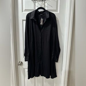 Torrid black long sleeve collar dress size 2x